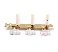 JOINPAYA Classical Guitar Tuning Pegs Machine Heads A-44 Gold Acoustic Guitar Tuner Keys String Tuning Pegs for Musical Instruments