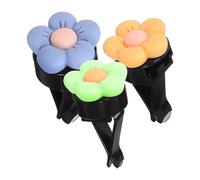 JOINPAYA Clips Air for Replaceable Car Aromatherapy Pads Vent with Freshener 3pcs Flower Shaped Resin Decoration Unique Accessories Interior Auto