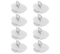JOINPAYA Coin Bank Plug Replacement 8Pcs White Round 4Cm Plastic Stoppers with Lock and Key for Money Saving Box Suitable for Adult Use