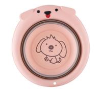 JOINPAYA Collapsible Baby Wash Basin with Cartoon Shape, Easy to Store Plastic Folding Washbasin for Home Use and Washing Hands, Eco-Friendly Portable Tub for Boys and Girls and Babies