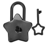 JOINPAYA Compact Star Shaped Mini Padlock with Key Zinc Alloy Small Lock for Diary Notebook Suitable for School and Classroom Use Secure Stylish Design for Travelers and Students