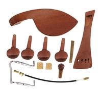 JOINPAYA Complete Violin Accessories Kit Violin Shoulder Rest Chin Rest Tuning Peg Tailpiece Balance Rope Screw and Cork