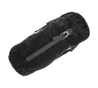 JOINPAYA Compression Stuff Sack for Dual Zipper and Transparent Window Lightweight Outdoor Storage Bag for Backpacking Camping Hiking Medium Black