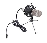 JOINPAYA Condenser Microphone Kit with Random Color with 3.5mm Wired Connection Featuring Steel Mesh and 48v Phantom Power and Zinc Alloy Material for Online Karaoke and Recording Studios