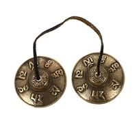 JOINPAYA Copper Cymbal Bell for Meditation and Mindfulness Practice, Simple and Generous Design, Sturdy Copper Material, Suitable for Spiritual Practice and Yoga Sessions