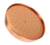 JOINPAYA Copper Rainfall Shower Head with Stop Button, Practical and Easy Install Shower Spray for Household Washroom, Modern Style Fixed Showerhead in Antique Copper