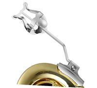 JOINPAYA Cornet Lyre Trombone Sheet Music Clamp-on Holder Silver Metal Clip Lyre with Practical Function to Hold Sheet Music, Workmanship for Marching Trumpet Trombone Players