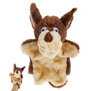 JOINPAYA Creative Animal Hand Puppet for Adults Plush Wolf for Interactive Storytelling Oral Communication Training Birthday and Xmas Party Favor