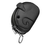 JOINPAYA Creative Cartoon Elephant Small Coin Purse for Women, Black Tiny Wallet Keychain, Japanese Style Small Change Pouch for Everyday Use