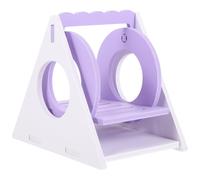 JOINPAYA Creative Hamster Swing for Cage Smooth Pet Plaything for Small Animals Exercise Limb Strength and Stress Relief Lovely Purple Squirrel and Gerbil Accessory Practical Pet Supply