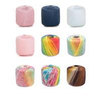 JOINPAYA Crochet Cotton Line Gradient Yarn for Knitting Yarn Material Scarf Hat Shawl Designed for Versatile Accessories and Worsted Patterns