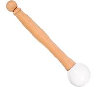 JOINPAYA Crystal Singing Bowl with Wooden Handle for Playing Sound Bowls and Percussion Instruments Rubber Mallet Comfortable Grip, Strong and Flexible Design for Yoga and Mindfulness