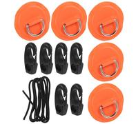 JOINPAYA D-Ring Patch Kit for Kayaks and Paddle Boards Stainless Steel Deck Rigging Accessories 1 Set Bungee Cord for Secure Boat Anchoring