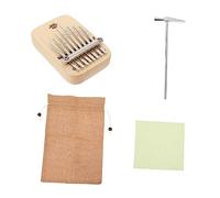 JOINPAYA Delicate Portable Thumb Piano Kalimba Music Instrument Wood Color for Beginners and Easy to Carry for Melodious Play and Practice