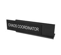 JOINPAYA Desk Plaque Black Mediator Position for L Shaped Aluminium Alloy