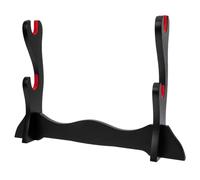 JOINPAYA Desktop Wooden Flute Display Stand Two-tier Flute Storage Rack Suitable for Music Room Wind Instrument Accessories