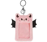JOINPAYA Devil Wings Card Holder Plush Postcard Holder Cute Card Sleeve Student Clip Postcard Sleeve
