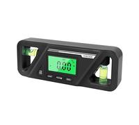 JOINPAYA Digital Angle Finder with Bubble Level, Portable Size and Plastic Material, 4x90° and 2x180° Measurement Range, for Hanging Pictures the Wall and Accurate Angle Measuring Tool