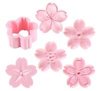 JOINPAYA Dino Cookie Cutters Press Type Biscuits Molds Set with Sturdy Flower Shaped Cookie Molds, Easy to Use and Clean Baking Accessory for Home DIY Pastry and Fudge Cake Decoration