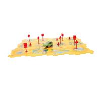 JOINPAYA Dinosaur Puzzle Track Set for Safe DIY Assembling Car Plaything Puzzle Track Educational Urban Map Development