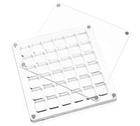 JOINPAYA Display Box Seashell Case Acrylic 36 Grid Divided Storage Box for Shells and Collections Organized Storage View