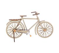 JOINPAYA DIY Wooden Miniature Bicycle Model with Belt Drive Technology Vintage Style Mechanical Bike Statue for Science Experiments Creative Educational and Table Decoration