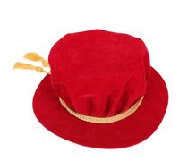 JOINPAYA Doctor Graduation Hat Crimson One Size Graduation Ceremony Tam Prop Academic Mortarboard Cap for Adults Academic Dress