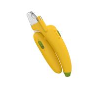 JOINPAYA Dog Nail Clipper with LED Light Ergonomic Pet Nail Trimmer Safe Claw Grooming Tool for Cats and Dogs Yellow Banana Design Essential Pet Accessory for Easy Nail Care