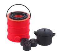 JOINPAYA Dollhouse Miniature Accessory 1:12 Scale Coal Stove Realistic Design Tiny Kitchen Prop for Displays