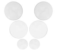 JOINPAYA Double Convex Glass Lens 6pcs Optical Lens 50mm Diameter for Scientific Experiments and Labs Demonstrating Optical Principles