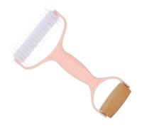 JOINPAYA Double Ended Dough Roller Pin with Plastic Handles and Smooth Edges, Wooden Kitchen Rolling Stick for Kneading Dough, for Making Pizza and Biscuits, Nonstick Pastry Baking Tool