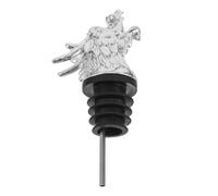 JOINPAYA Dragon Head Alcohol Bottle Pourer Spout with Stopper, Alloy Material with Enhanced Durability and Corrosion Resistance, Decorative Silver Design for Home and Bar Use