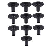 JOINPAYA Drum Cymbal Sleeves 10Pcs Plastic Drum Kit Accessories Design for Improved Sound Quality and Lightweight Durability - Black
