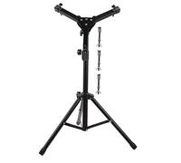JOINPAYA Drum Stand with Enhanced Bearing Capacity Black Alloy 12 Inch Foldable and Rivet Technology Connection, Holder Leg with Super Wide Spacing for Drum Practice and Storage