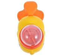 JOINPAYA Duck-shaped Pet Feeding Interactive Slow Feeder Treat Dispenser for Cats Dogs, Abs, Yellow, Press and Rotate, Home Travel Training Tool
