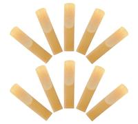 JOINPAYA Eb Alto Saxophone Reeds Handmade Instrument Reeds Strength 1.5 10pcs with No Burrs Beige Accessories for Professional Saxophone Players