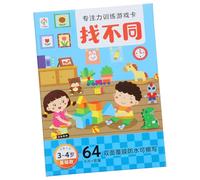 JOINPAYA Educational Spot The Differences Cards for Preschool Cognitive for Years Old Bright Visual Game Enhancing Concentration and Critical Thinking Birthday