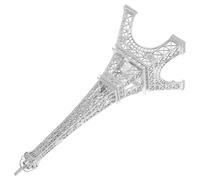 JOINPAYA Eiffel Tower Statue Metal Model Zinc Alloy Silver Office Decor