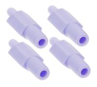JOINPAYA Electric Breast Pump Tube Adapter Connector for Nursing Mothers, Violet Plastic Fittings, 4pcs Set Compatible with Electric Breast Pump Hose for Feeding Accessories