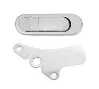 JOINPAYA Electric Cabinet Door Lock Flat Panel Lock Zinc Alloy Lightweight Design for Switch Cabinets and Coin Deposit Boxes, Silver, 1pc