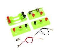 JOINPAYA Electric Circuit Science Experiment Kit for Boys Physics Stem Educational with Components Portable Design Step Guide Series Parallel Circuits Learning Set