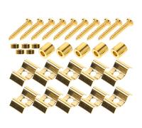 JOINPAYA Electric Guitar String Retainers Vintage Style Stainless Steel 5pcs String Trees with Mounting Screws Hardware Accessories Compatible with Fender Electric Guitar