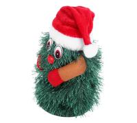 JOINPAYA Electric Rotating Christmas Tree Plush Doll Cute Animated Holiday Decor with Fun Spinning Feature for Family Gatherings and Festive Atmosphere Small Battery Not Included