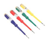 JOINPAYA Electrical Test Screwdriver Safe Solution for Circuit Testing with Steel Construction 4pcs and Compact Design Portable Live Wire Tester Screwdriver Random Color for Electrical