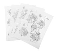 JOINPAYA Embroidery Stabilizer Stable Support Black Paper Material 4 Sheets Water Soluble Paper for Hand Sewing and Machine Embroidery for Home Quilts and Bags, for Fusible Interfacing