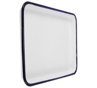 JOINPAYA Enamel Baking Tray Non-Stick Oven Roasting Pan 38×28 Cm for Bread Fruit Cookies Versatile Kitchen Bakeware Reusable Dishwasher Safe Baking Sheet