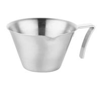 JOINPAYA Espresso Measuring Cup Sturdy Silver Material Container Stainless Steel with Spout Design, Multi-Functional Coffee Shot Glass for Latte Art and Coffee Bar Use
