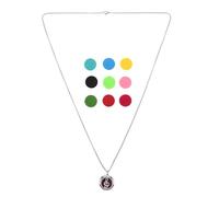 JOINPAYA Essential Oil Diffuser Necklace Replacement Diffuser Pad Included with Hollow Music Note Design, Metal and Felt Material Aromatherapy Pendant the Go Use and Different
