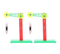 JOINPAYA Experimental Pulley System 2Pcs Plastic Sturdy School Supplies for Science Lab Activities Boys and Random Color