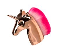 JOINPAYA Fantasy-inspired Foundation Brush with Golden Handle and Pink Bristles Professional Powder Cosmetics Brush for Women with Protective Bag